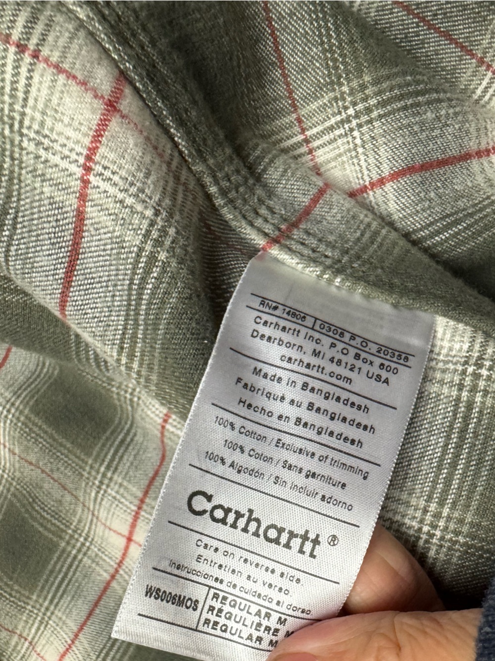 Carhartt Womens Flannel Lined Canvas Shirt Jacket M - Picture 6 of 6